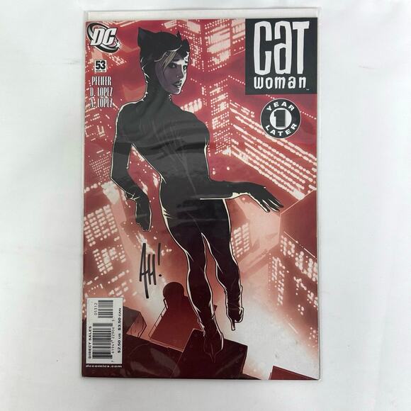 CATWOMAN #53 2nd Print (DC 2006) signed Adam Hughes Cover - Picture 1 of 6